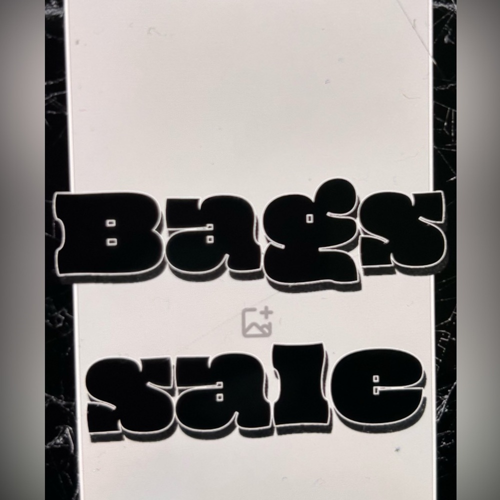 Stylish Black and White Bag